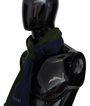 Missoni Authentic Wool Scarf with Stripes and Logo Embroidery Missoni 