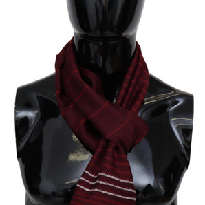 Missoni Elegant Wool Silk Blend Striped Scarf