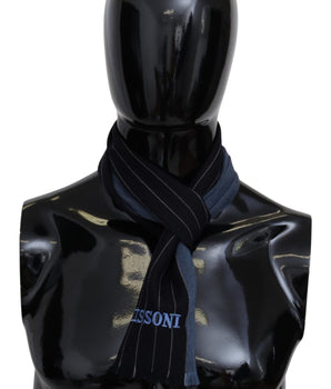 Missoni Chic Striped Wool-Silk Unisex Scarf Missoni 