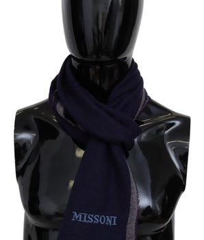 Bufanda Missoni de lana auténtica con estampado de rayas