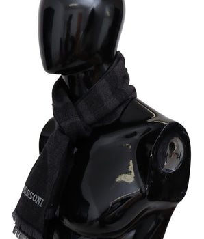 Missoni Elegante bufanda de lana con rayas distintivas