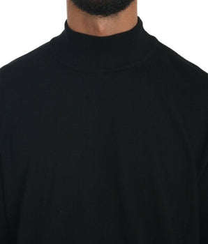 MILA SCHÖN Elegant Black Virgin Wool Pullover Sweater MILA SCHÖN 