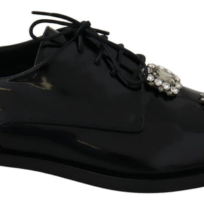 Dolce & Gabbana Crystal Embellished Derby Dress Shoes