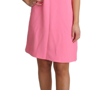 Dolce &amp; Gabbana Elegant Pink Shift Knee Length Dress