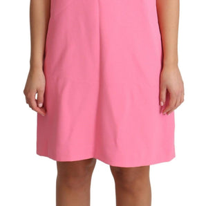 Dolce & Gabbana Elegant Pink Shift Knee Length Dress