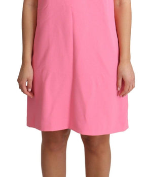Dolce & Gabbana Elegant Pink Shift Knee Length Dress Dolce & Gabbana 