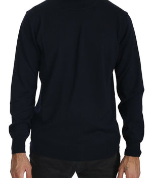 MILA SCHÖN Elegant Dark Blue Pullover Sweater MILA SCHÖN 