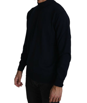 MILA SCHÖN Elegant Dark Blue Pullover Sweater MILA SCHÖN 