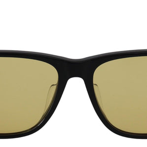 Diesel Chic Black Acetate Sunglasses with Yellow Lenses