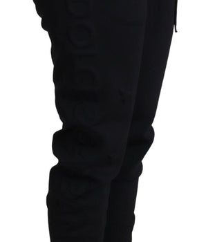 Dolce & Gabbana Black Polyester Neoprene Jogger Trouser Pants Dolce & Gabbana 