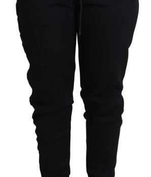 Dolce & Gabbana Black Polyester Neoprene Jogger Trouser Pants Dolce & Gabbana 