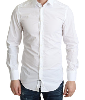 Dolce & Gabbana Elegant White Cotton Dress Shirt Dolce & Gabbana 