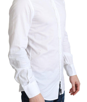 Dolce & Gabbana Elegant White Cotton Dress Shirt Slim Fit Dolce & Gabbana 