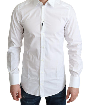 Dolce & Gabbana Elegant White Cotton Dress Shirt Dolce & Gabbana 