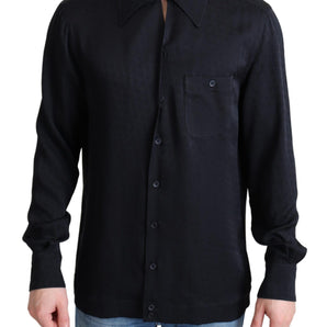 Dolce &amp; Gabbana Camisa casual elegante de seda jacquard