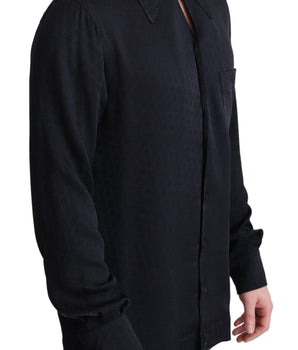 Dolce & Gabbana Elegant Jacquard Silk Casual Shirt Dolce & Gabbana 