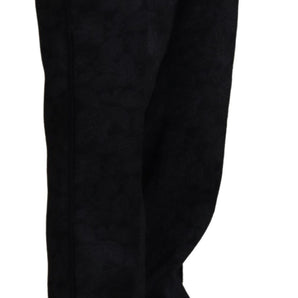 Dolce &amp; Gabbana Elegante pantalón de vestir negro para un estilo sofisticado