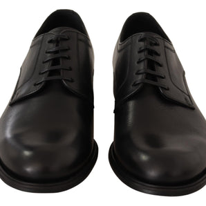 Dolce & Gabbana Elegant Black Derby Formal Shoes