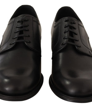 Dolce & Gabbana Elegant Black Derby Formal Shoes Dolce & Gabbana 