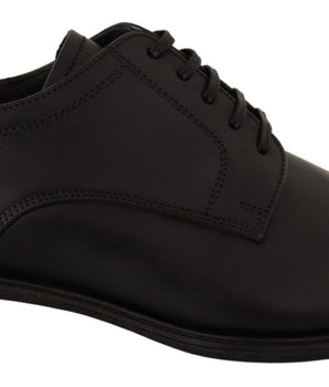Dolce & Gabbana Elegant Black Derby Formal Shoes Dolce & Gabbana 