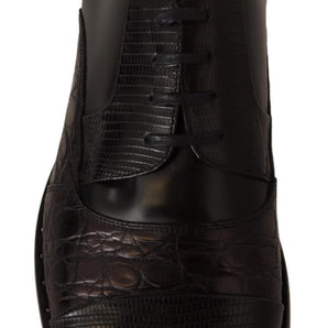 Dolce &amp; Gabbana Elegantes puntas de ala Derby Oxford negras