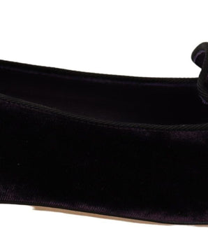 Dolce & Gabbana Chic Purple Velvet Loafers with Heart Detail Dolce & Gabbana 