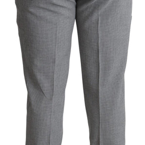 BENCIVENGA Elegant Checkered Wool Formal Trousers