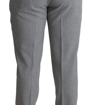 BENCIVENGA Elegant Checkered Wool Formal Trousers BENCIVENGA 