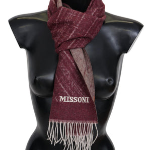 Missoni Elegant Cashmere Fringed Scarf