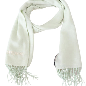 Missoni Elegant White Cashmere Scarf