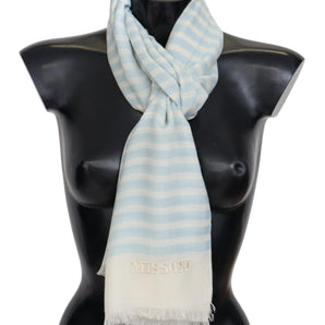 Missoni Elegant Cashmere Scarf with Linear Design