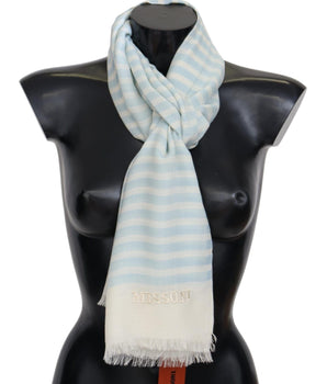 Missoni Elegant Cashmere Scarf with Linear Design Missoni 