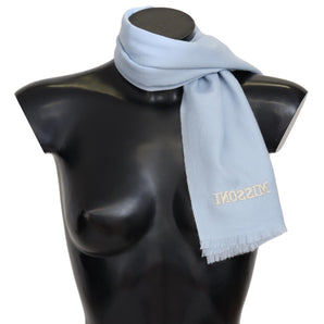 Missoni Luxurious Cashmere Scarf with Logo Embroidery