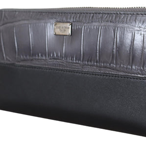 Dolce & Gabbana Elegant Textured Leather Zip-Around Wallet Dolce & Gabbana 