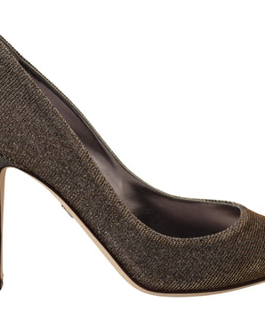 Dolce &amp; Gabbana Zapatos de tacón elegantes plateados clásicos