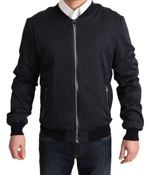 Dolce & Gabbana Elegant Silk Blend Bomber Jacket Dolce & Gabbana 