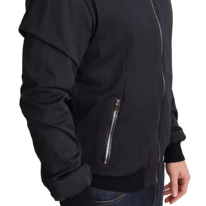 Dolce & Gabbana Elegant Silk Blend Bomber Jacket