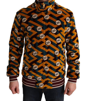 Dolce & Gabbana Elegant Multicolor Zip Sweater Dolce & Gabbana 