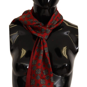 Dolce &amp; Gabbana Elegant Red Silk Scarf