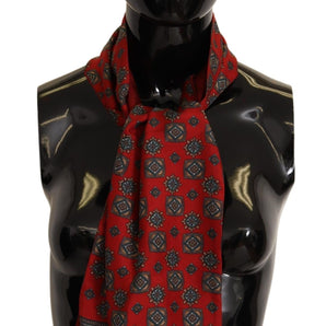 Dolce &amp; Gabbana Elegant Red Silk Scarf