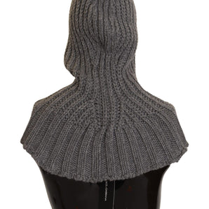 Dolce &amp; Gabbana Elegant Cashmere Hood Scarf in Gray