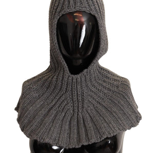 Dolce &amp; Gabbana Elegant Cashmere Hood Scarf in Gray