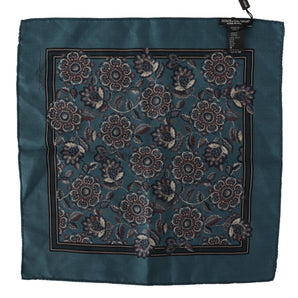 Dolce &amp; Gabbana Elegant Floral Silk Pocket Square