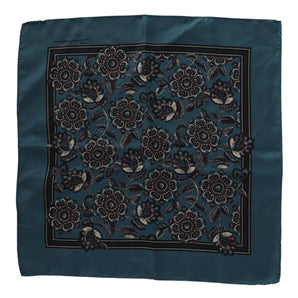 Dolce &amp; Gabbana Elegant Floral Silk Pocket Square