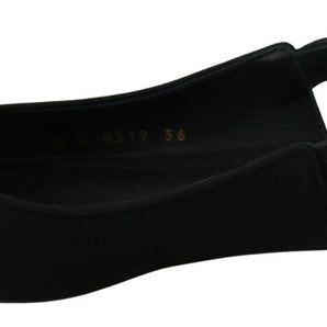 Dolce & Gabbana Elegant Silk Blend Slingback Flats with Crystals