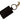 Dolce &amp; Gabbana Elegant Unisex Leather Keyring with Gold Detail