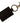 Dolce & Gabbana Brown Leather Logo Metal Ring Hook Keychain