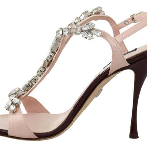 Dolce &amp; Gabbana Crystal-Embellished Stiletto Sandals