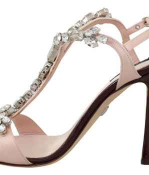 Dolce &amp; Gabbana Sandalias de tacón de aguja con adornos de cristal