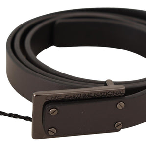 Costume National Elegant Leather Belt with Metal Buckle